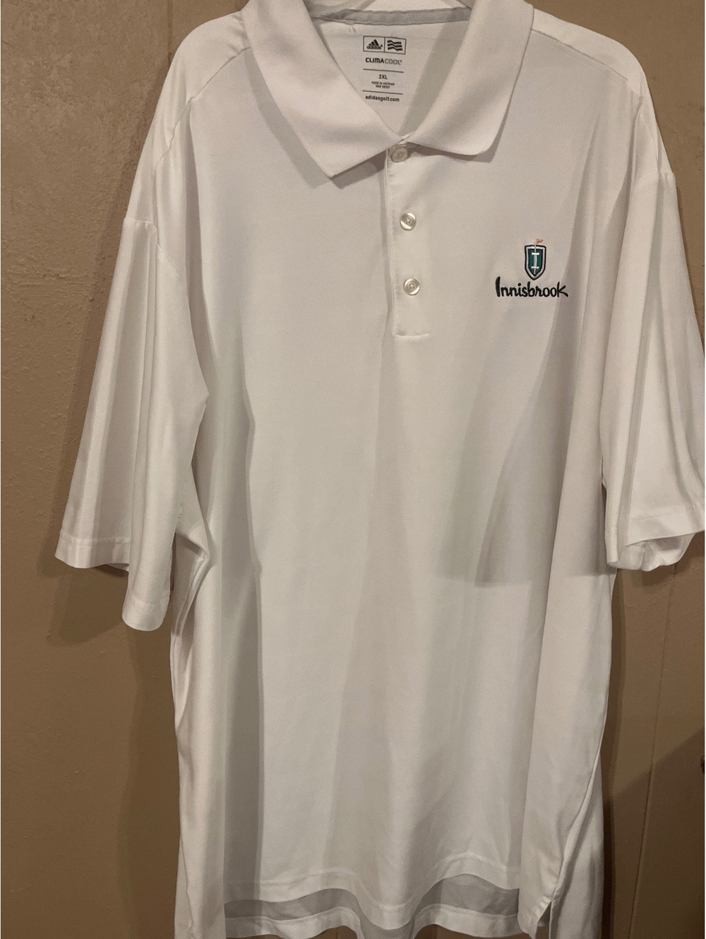 Adidas ClimaCool Innisbrook White Golf Polo Shirt Size 2XL